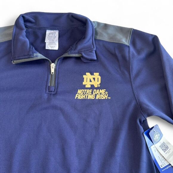 XL (16/18) Notre Dame Quarter Zip – NWT Y2K Sports Prep - Knights Apparel - Picture 2 of 7